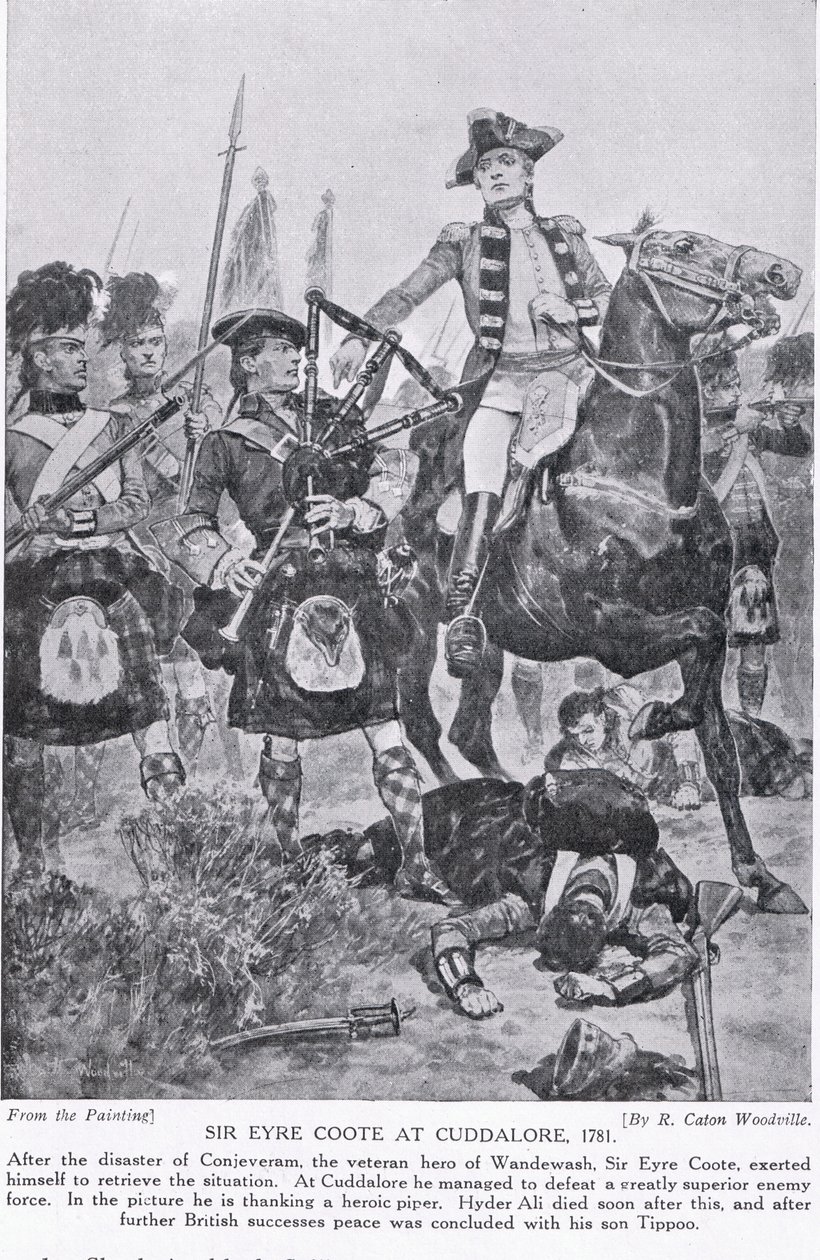 Sir Eyre Coote at Cuddalore, illustration from 