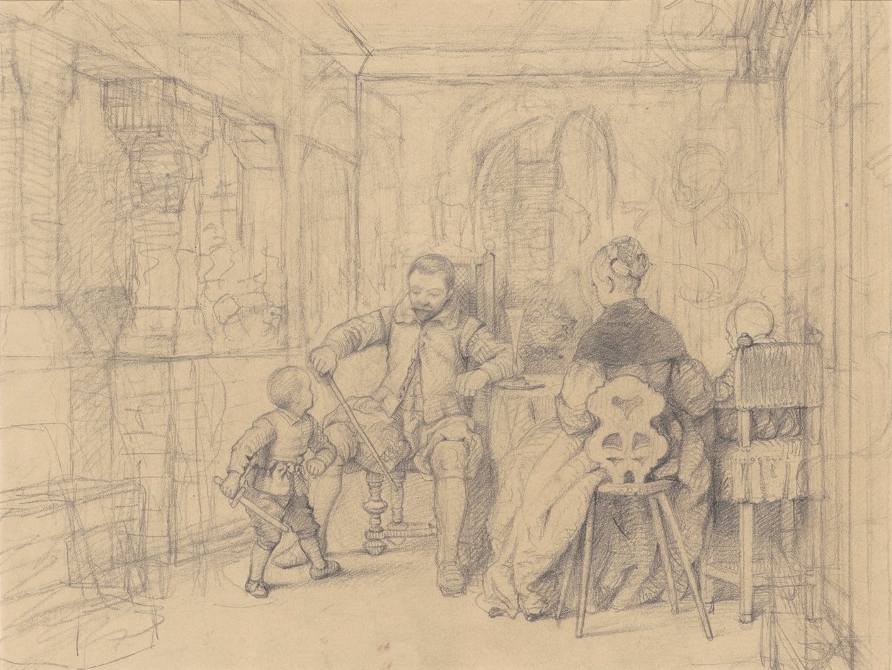The Fencing Lesson, c.1847-49 by Richard Caton Woodville