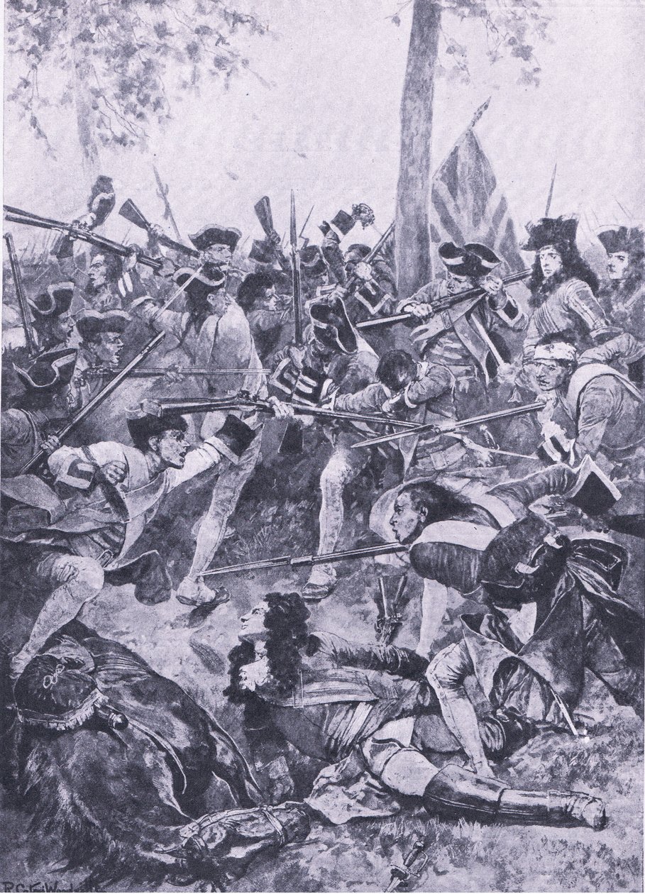 Battle of Ramilles, 23rd May 1706: The attack of the Irish Regiment by Richard Caton Woodville junior