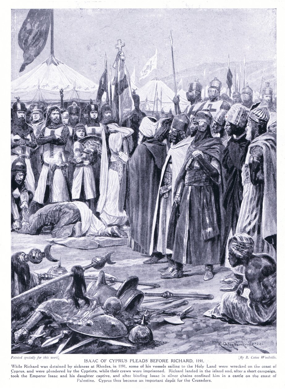 Isaac of Cyprus Pleads Before Richard I AD1191 by Richard Caton Woodville junior