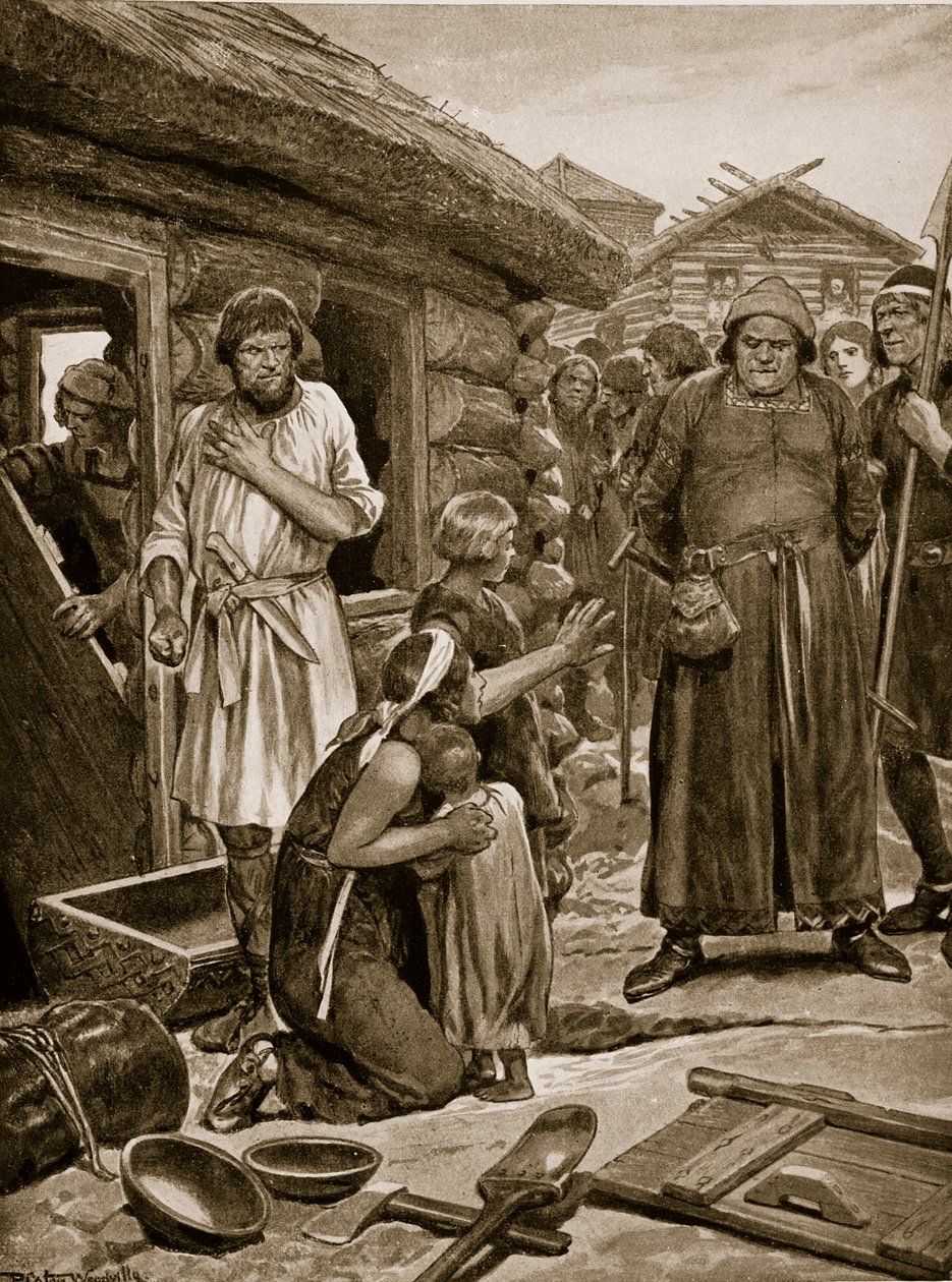 Over-Taxed Subjects Ejected from Their Houses, Illustration from 
