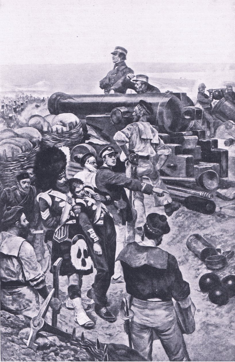 The assault on Sevastopol, 1855 by Richard Caton Woodville junior
