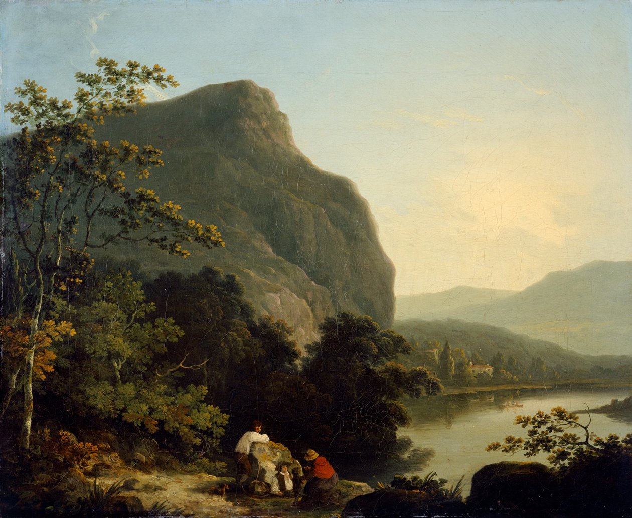 Classical Landscape with a Lake by Richard Corbould