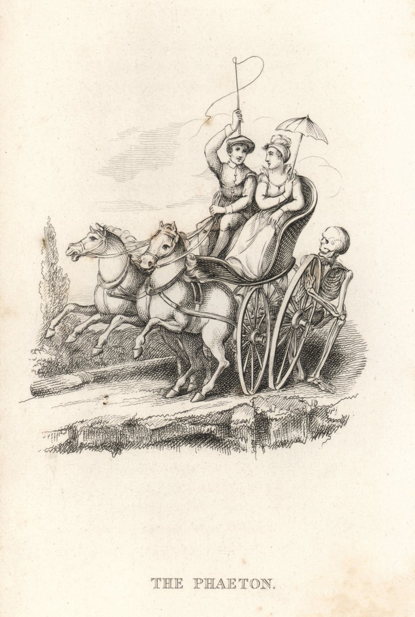 The Skeleton of Death and the Phaeton (engraving) by Richard Dagley