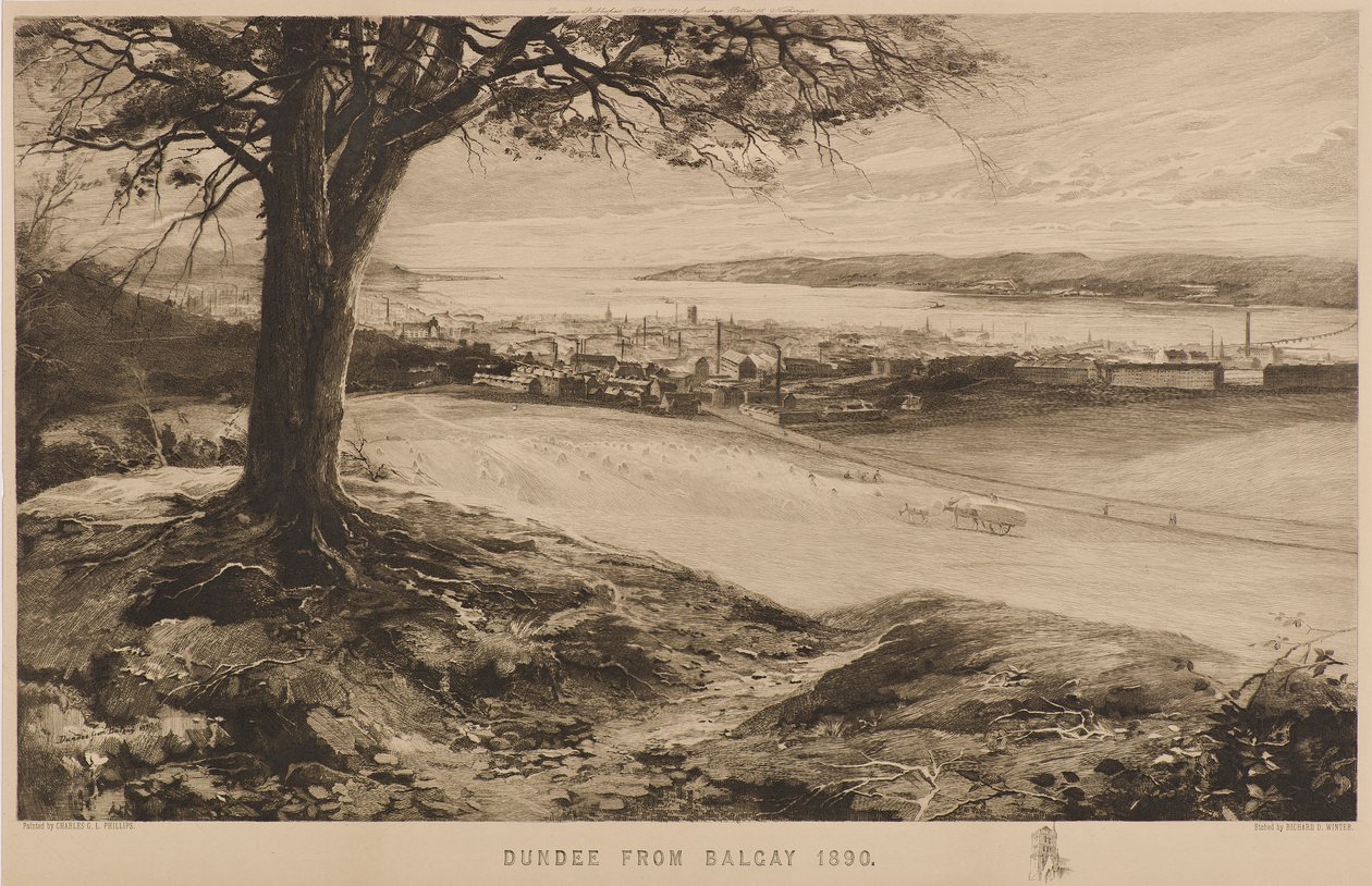 Dundee from Balgay by Richard Davidson Winter