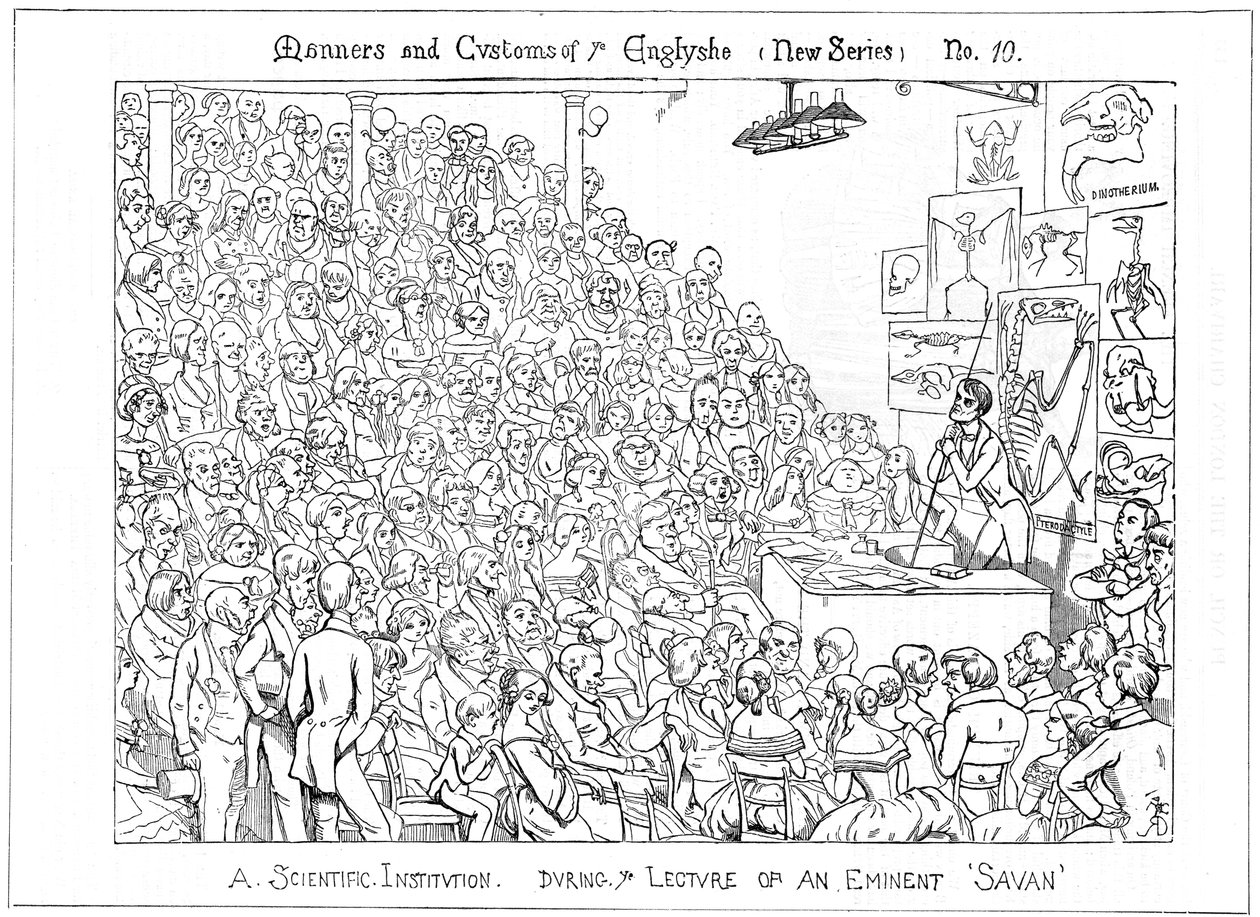A Scientific Institution. During ye Lecture of an Eminent Savan by Richard Doyle