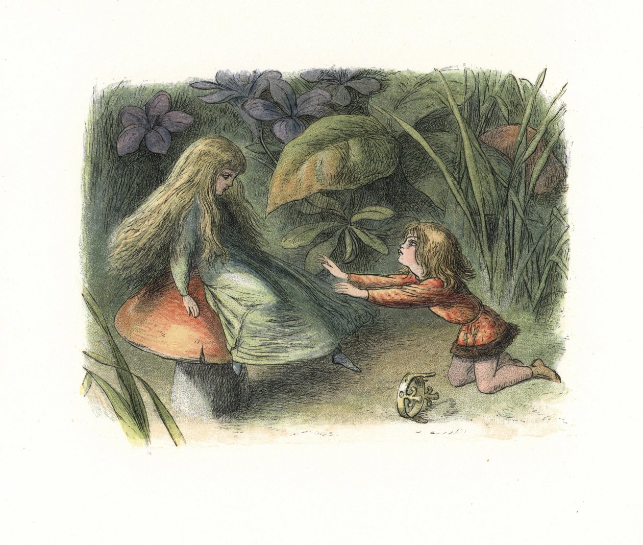 Elf Prince Rejected by a Fairy on a Toadstool by Richard Doyle