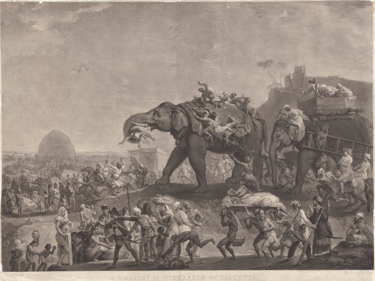 Embassy of Hyderbeck to Calcutta by Richard Earlom