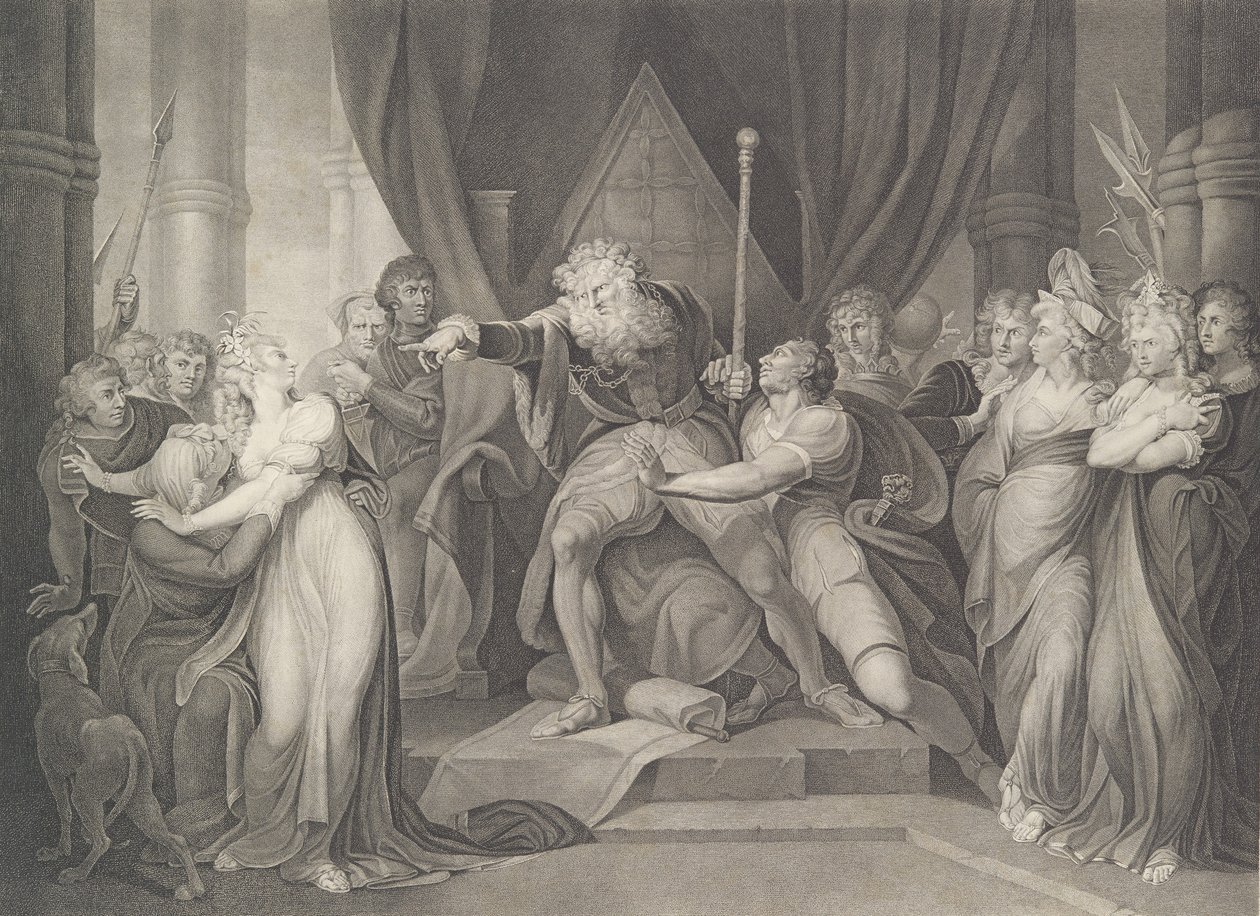 King Lear Casting Out His Daughter Cordelia by Richard Earlom