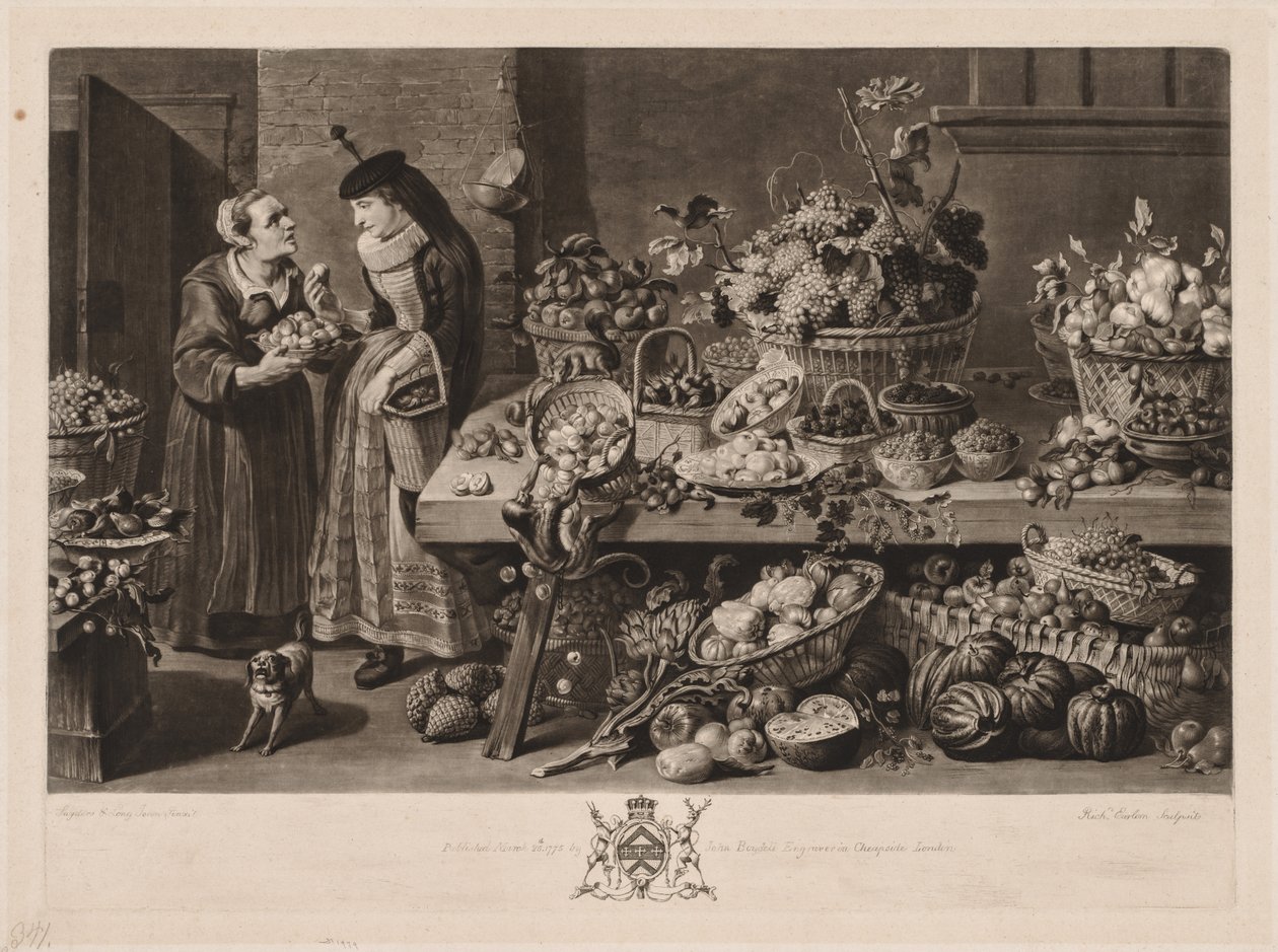 The Four Markets: The Fruit Market by Richard Earlom