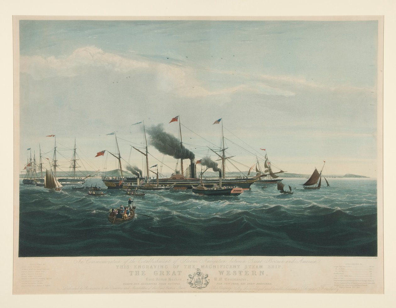 In Commemoration of the Establishment of Steam Navigation between Great Britain and America by Richard Gilson Reeve