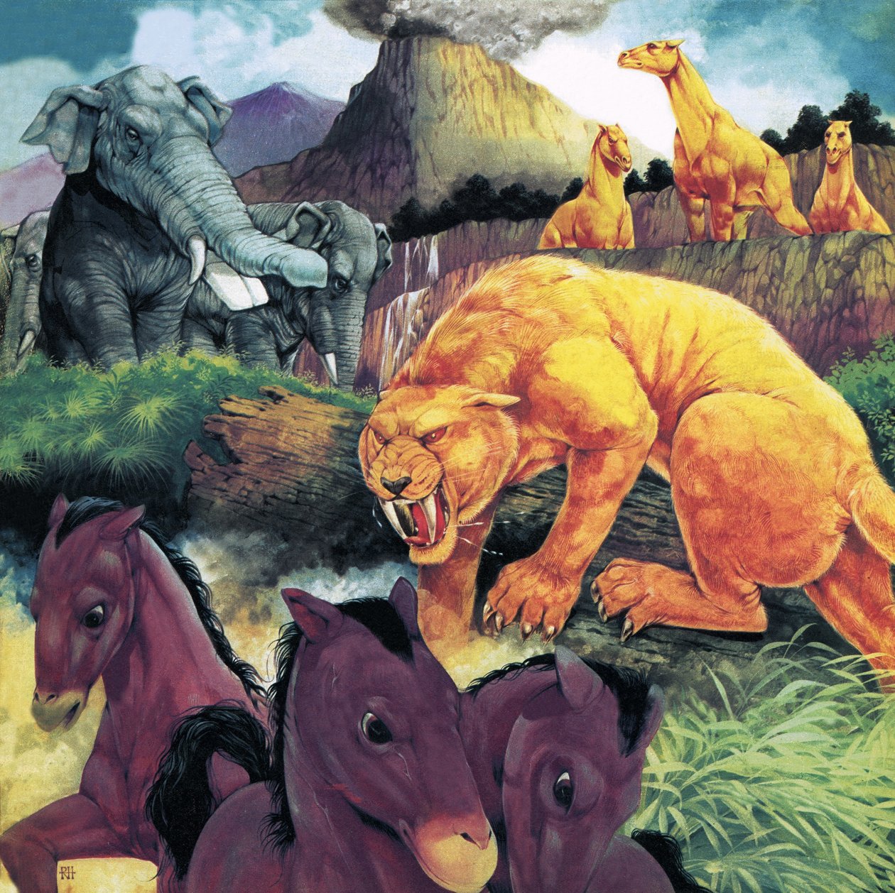 Beasts from Long Ago by Richard Hook
