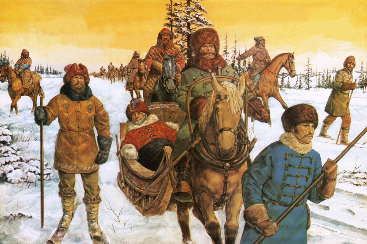 Ivan the Great in a sleigh by Richard Hook