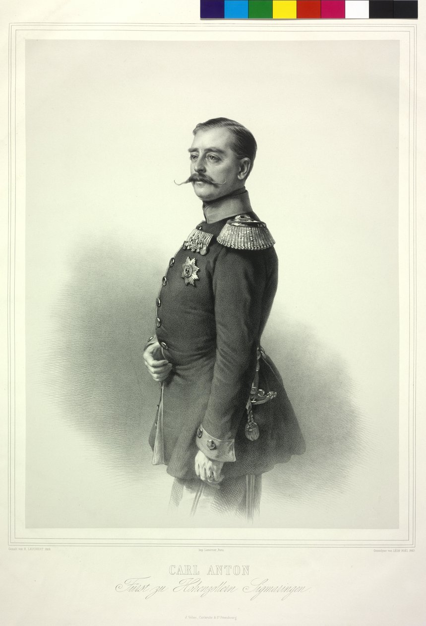 Carl Anton Prince of House of Hohenzollern-Sigmaringen by Richard Lauchert