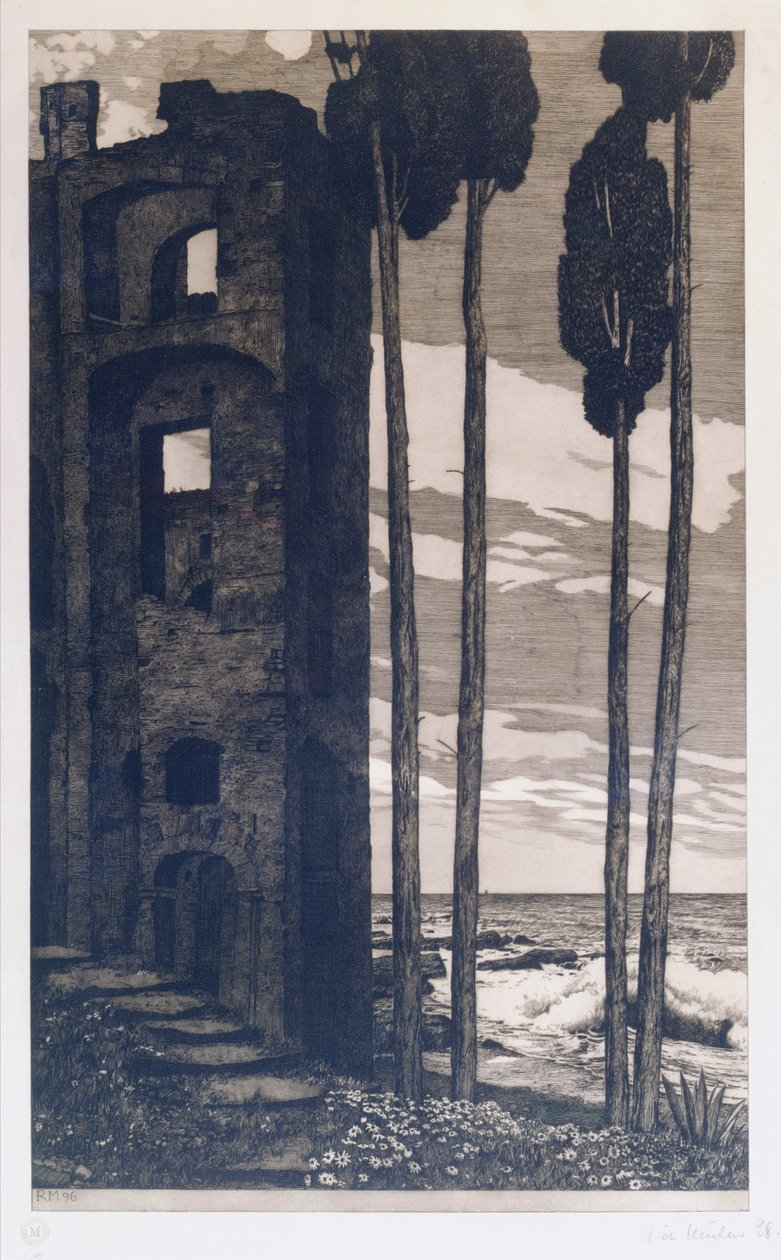 Ruins by the Sea by Richard Mueller