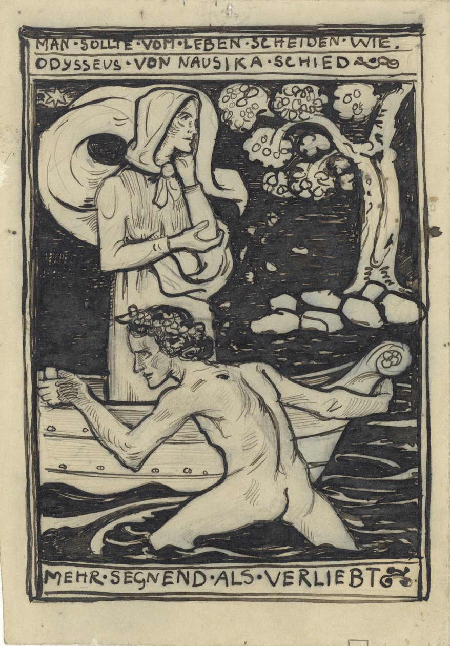 The Farewell of Odysseus and Nausicaa by Richard Nicolaüs Roland Holst