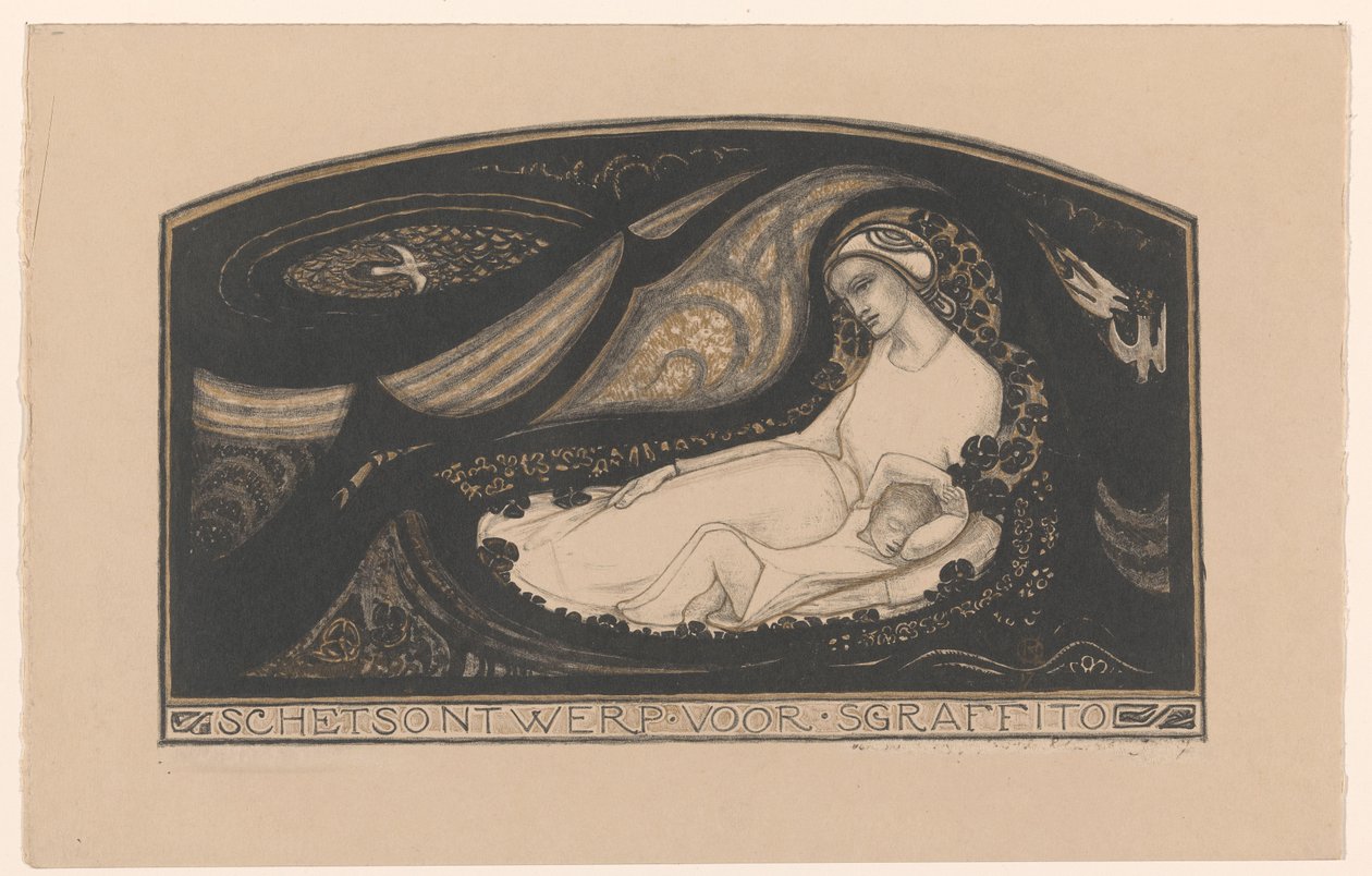 Reclining Woman and Child by Richard Nicolaüs Roland Holst