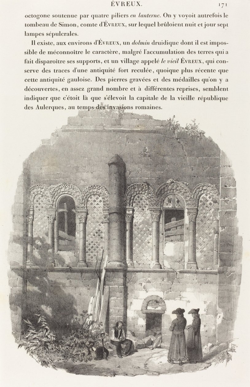 Church of Saint-Taurin, Evreux by Richard Parkes Bonington