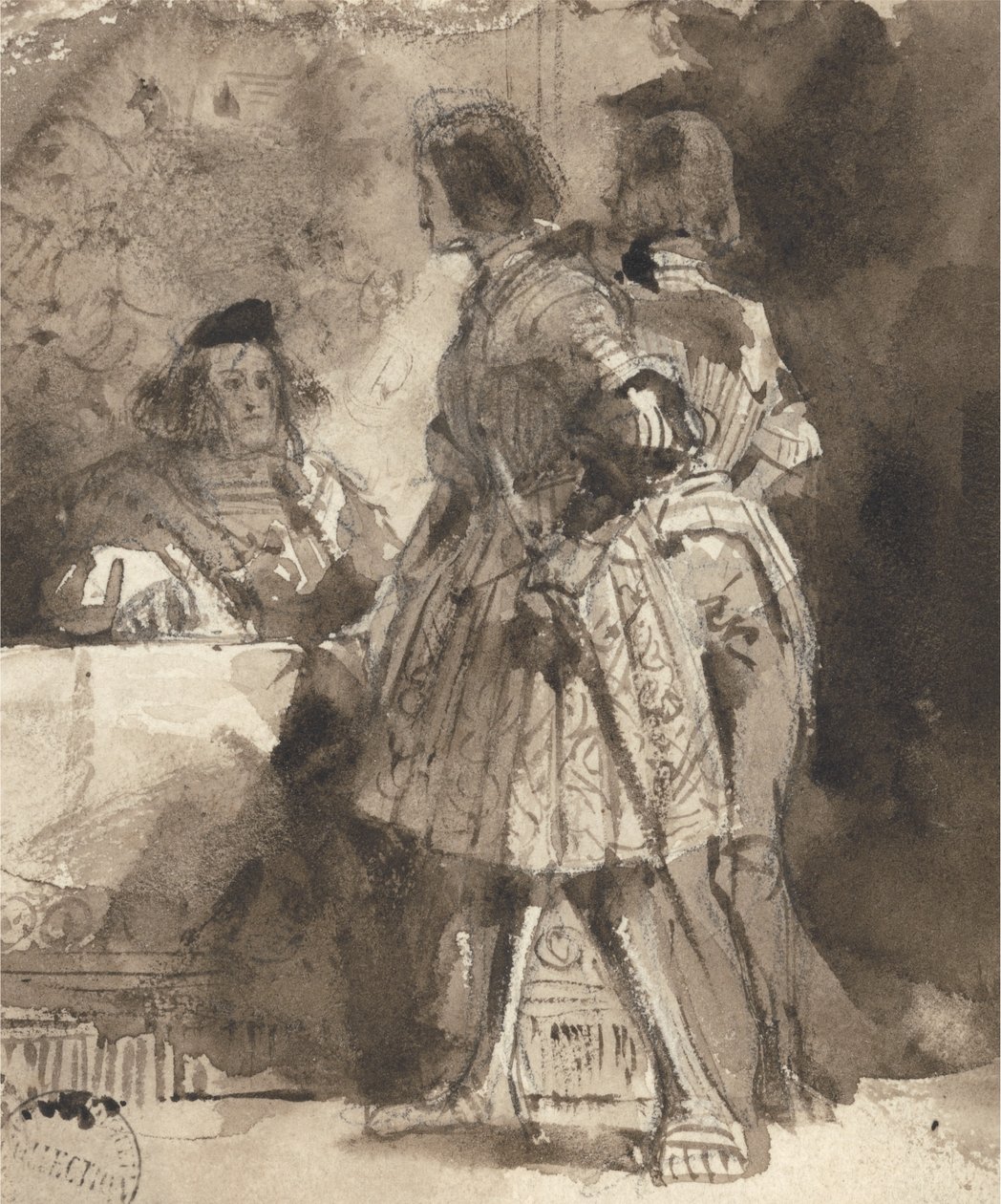 Goetz von Berlichingen before the Imperial Magistrate by Richard Parkes Bonington