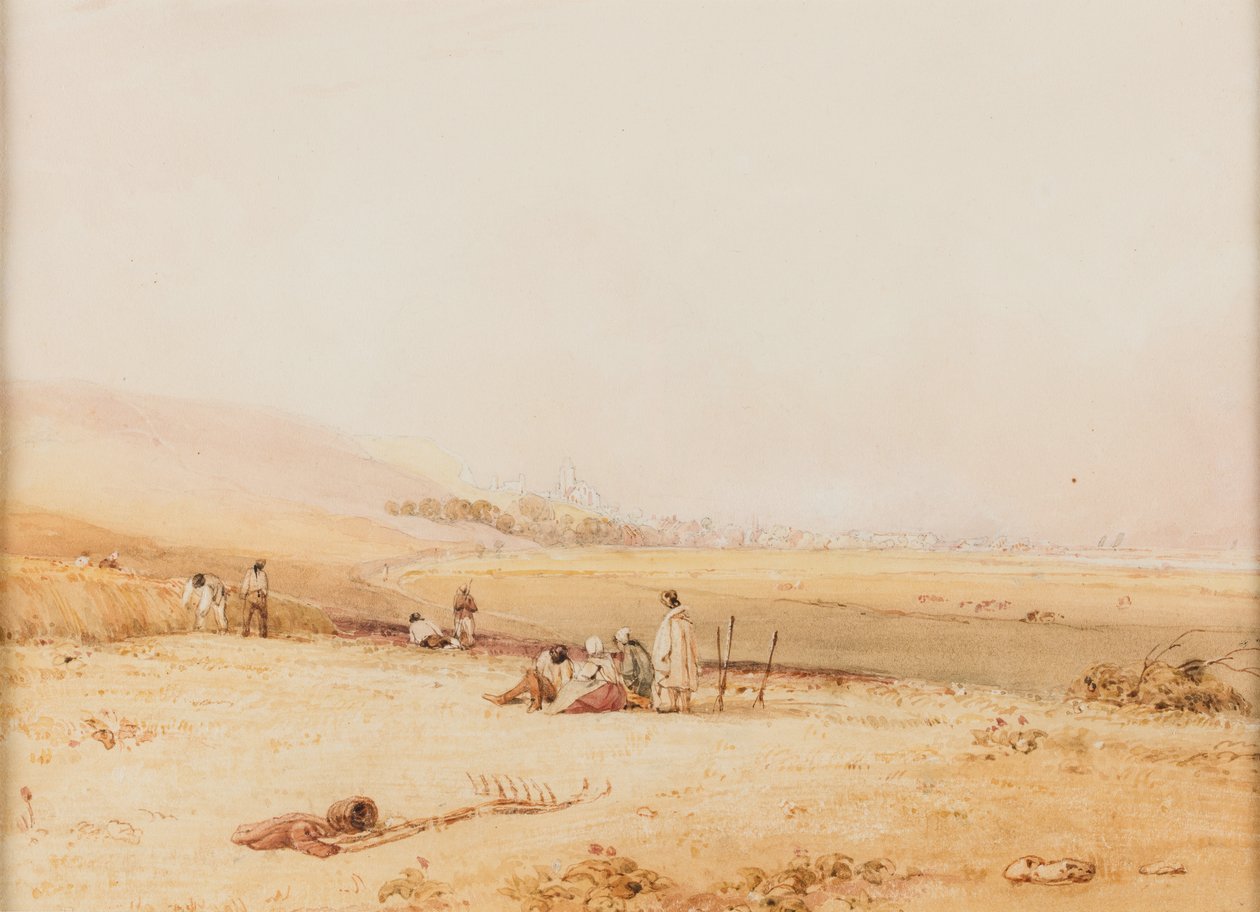 Le Treport seen from the Direction of Eu by Richard Parkes Bonington