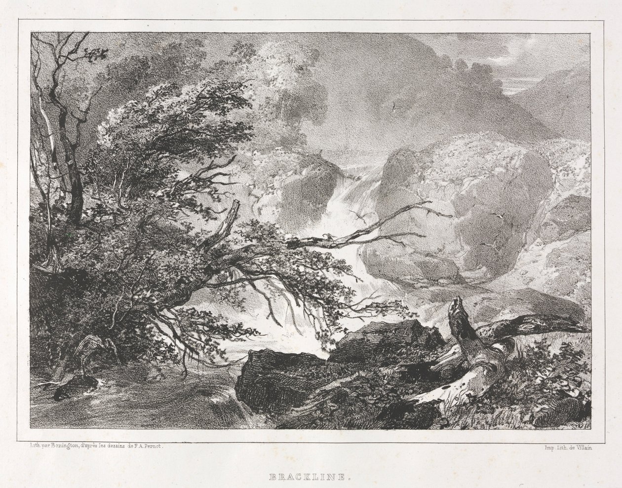 Picturesque Views of Scotland: Brackline by Richard Parkes Bonington