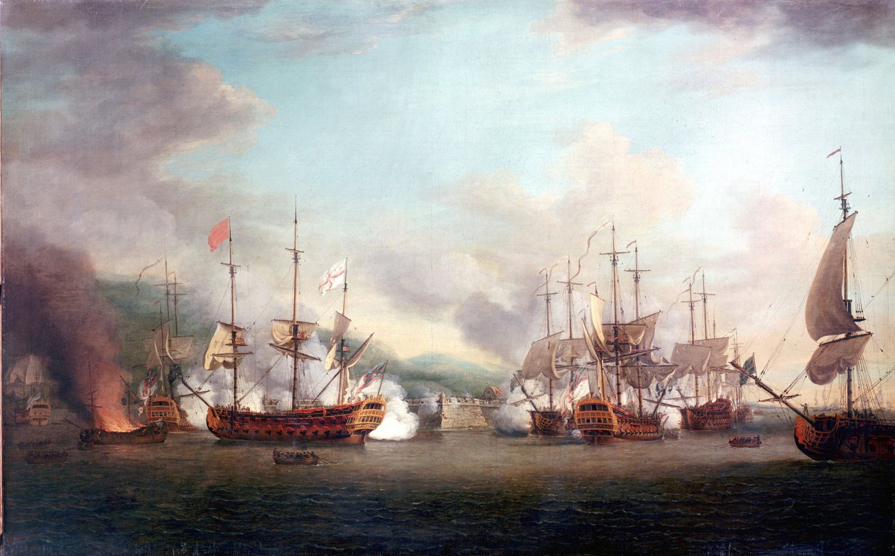 The Capture of Port Louis, Haiti, on March 8 by Richard Paton