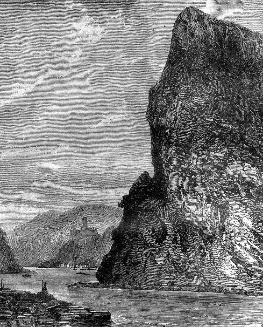 Loreley rock, near St Goarshausen, Germany by Richard Principal Leitch