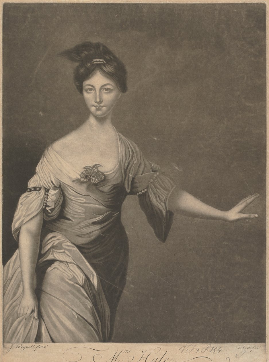Mary Hale (née Chaloner), as Euphrosyne in 
