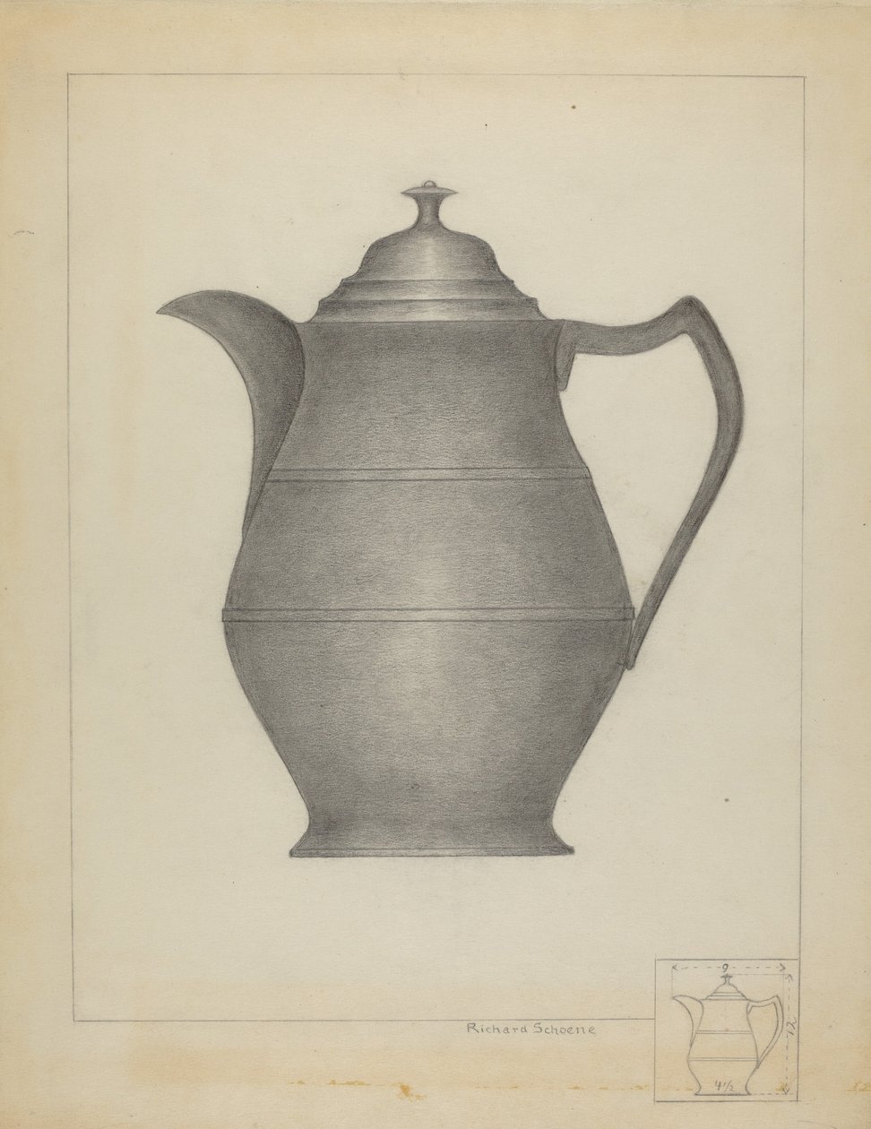 Pewter Pitcher by Richard Schoene