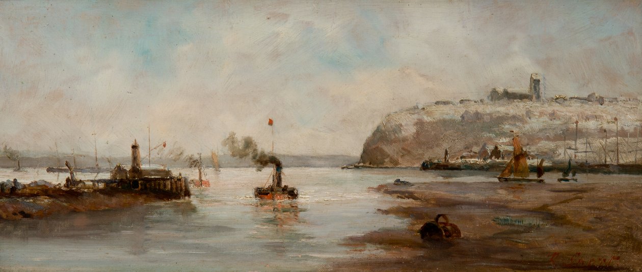 Cardiff Docks with Penarth Head by Richard Short