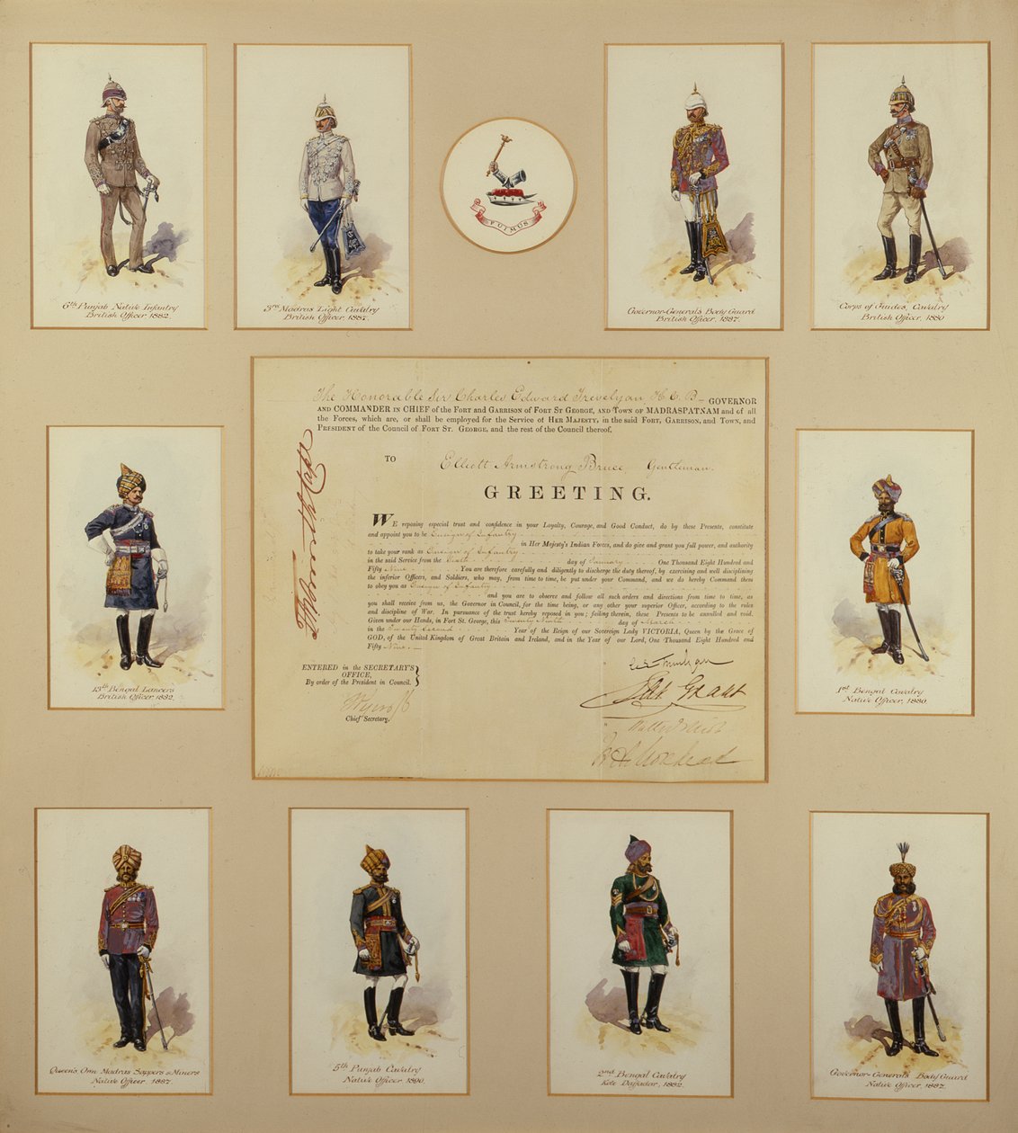 Officers of the British Army in Uniform by R. Simkin by Richard Simkin