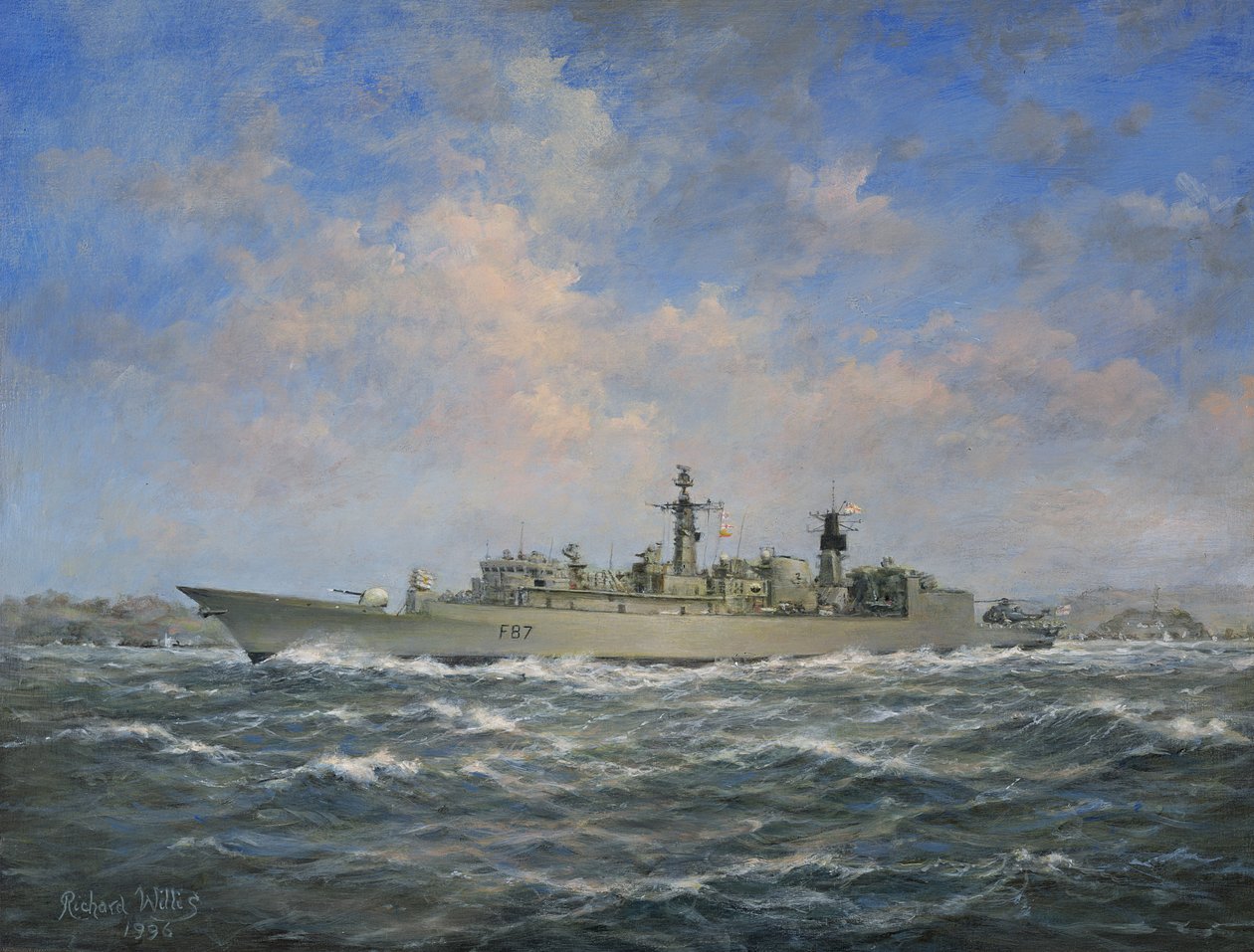 H.M.S. Chatham Type 22 Frigate by Richard Willis