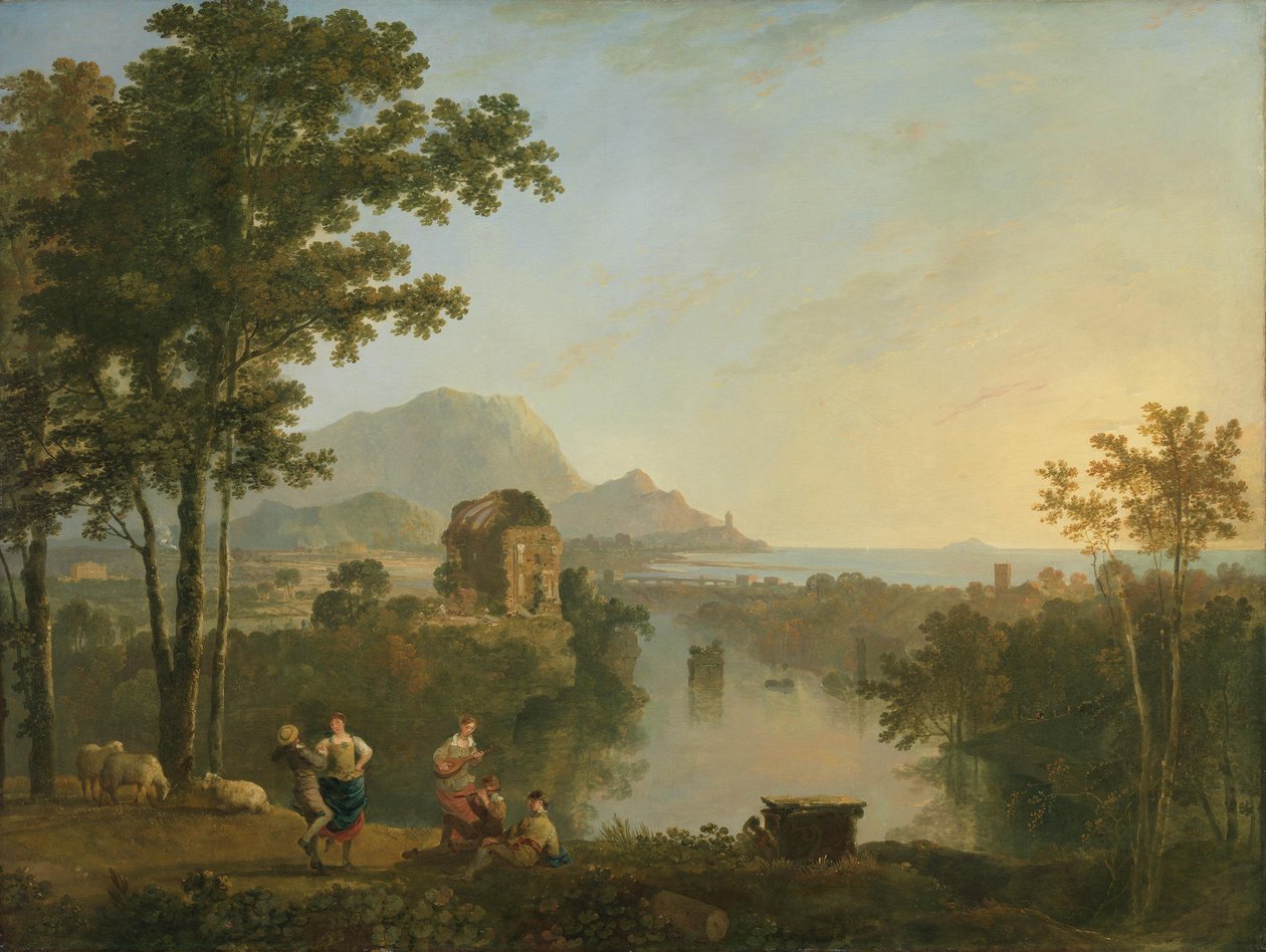 Vast Southern Coastal Landscape at Dusk by Richard Wilson