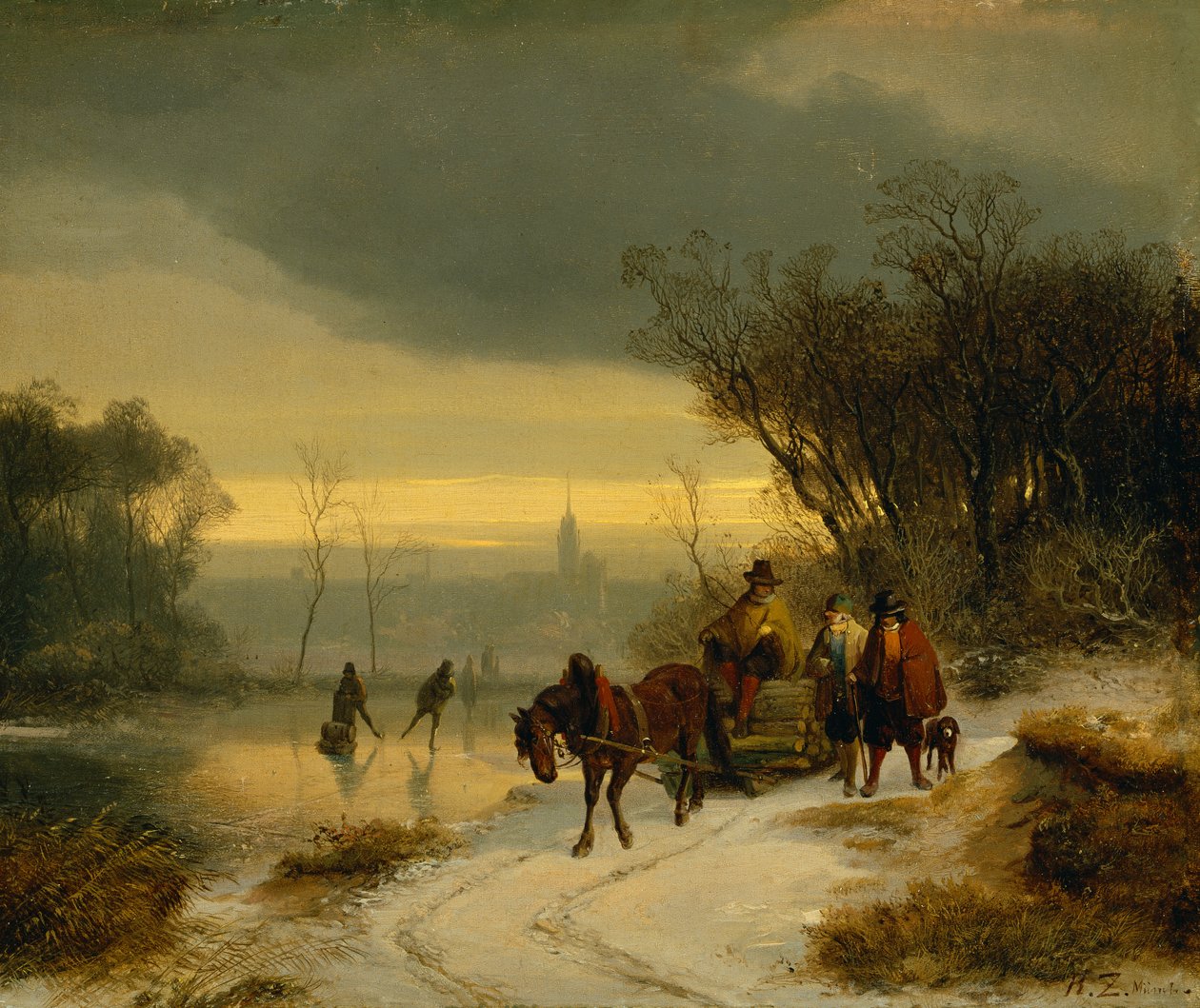 Winter landscape by Richard Zimmerman