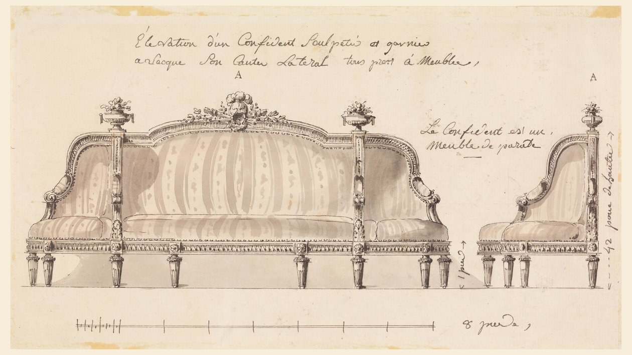 Design for a Confident, ca. 1780 by Richard de Lalonde