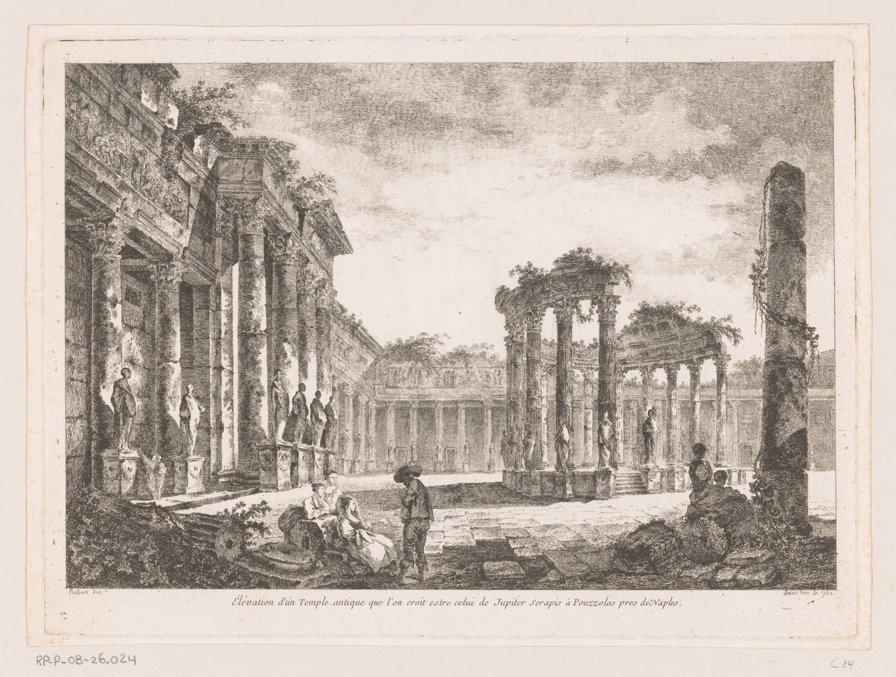 View of the Temple of Jupiter Serapis by Richard de Saint Non