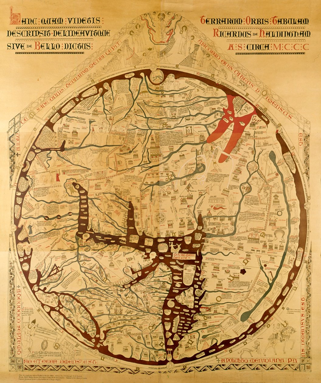 Hereford Mappa Mundi by Richard of Haldingham