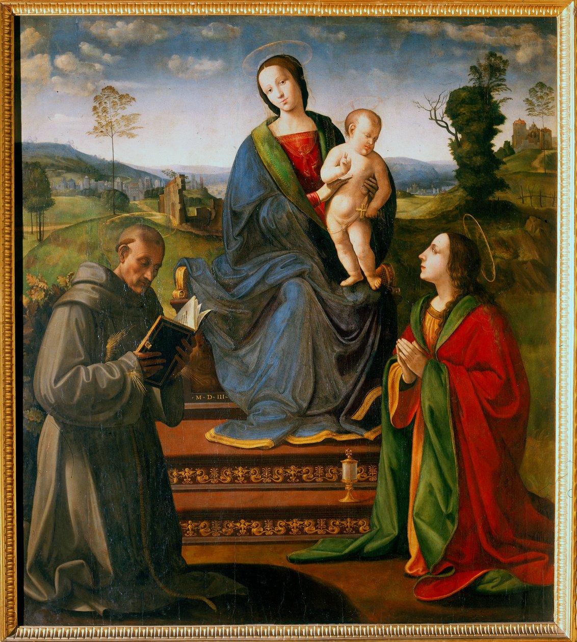 Madonna and Child with Saints Francis and Mary Magdalene by Ridolfo Ghirlandaio