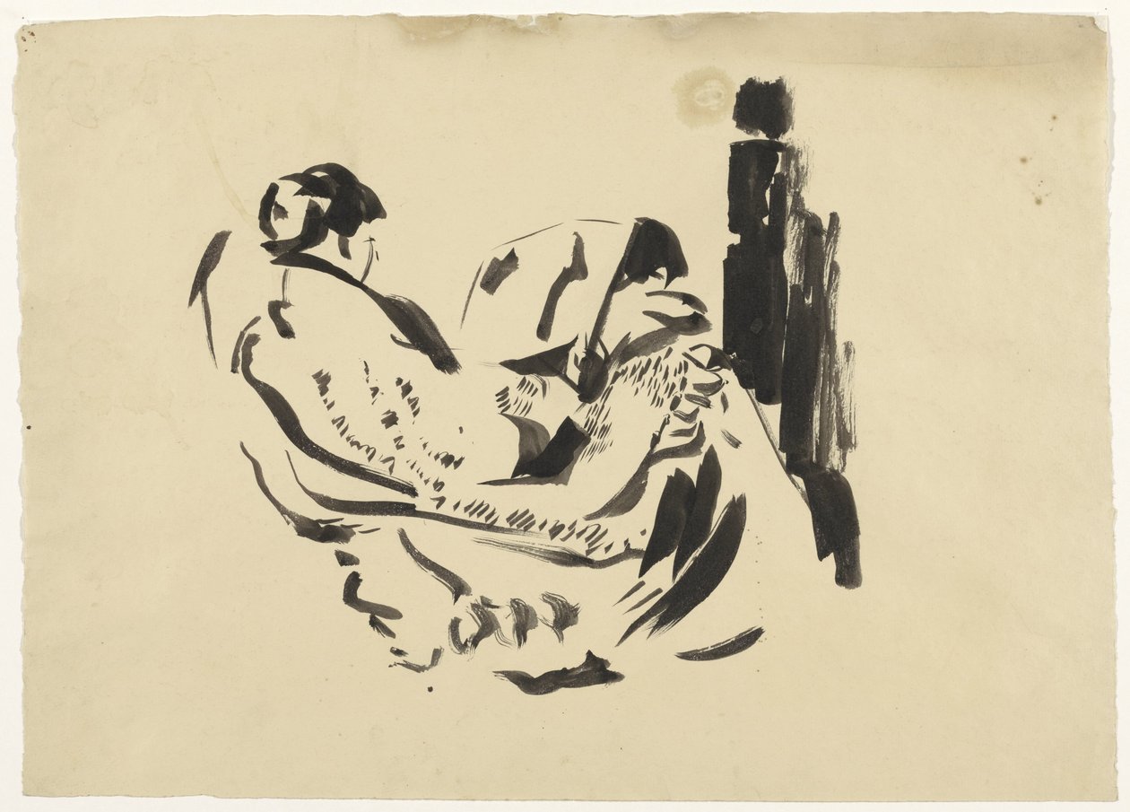 Study of Nel Wouters, Sitting in an Armchair by Rik Wouters