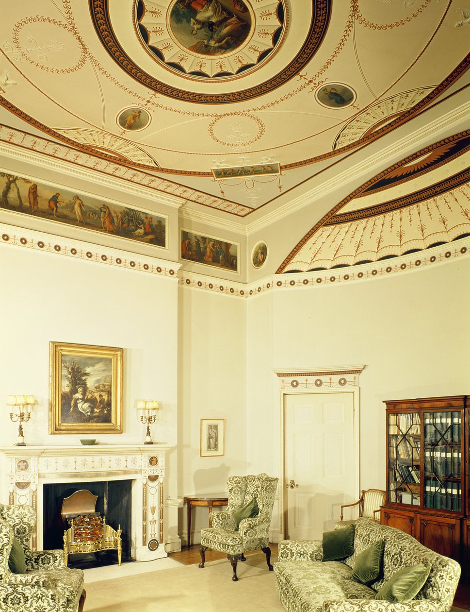 The Etruscan Room designed by Robert Adam in the neo-classical style by Robert Adam