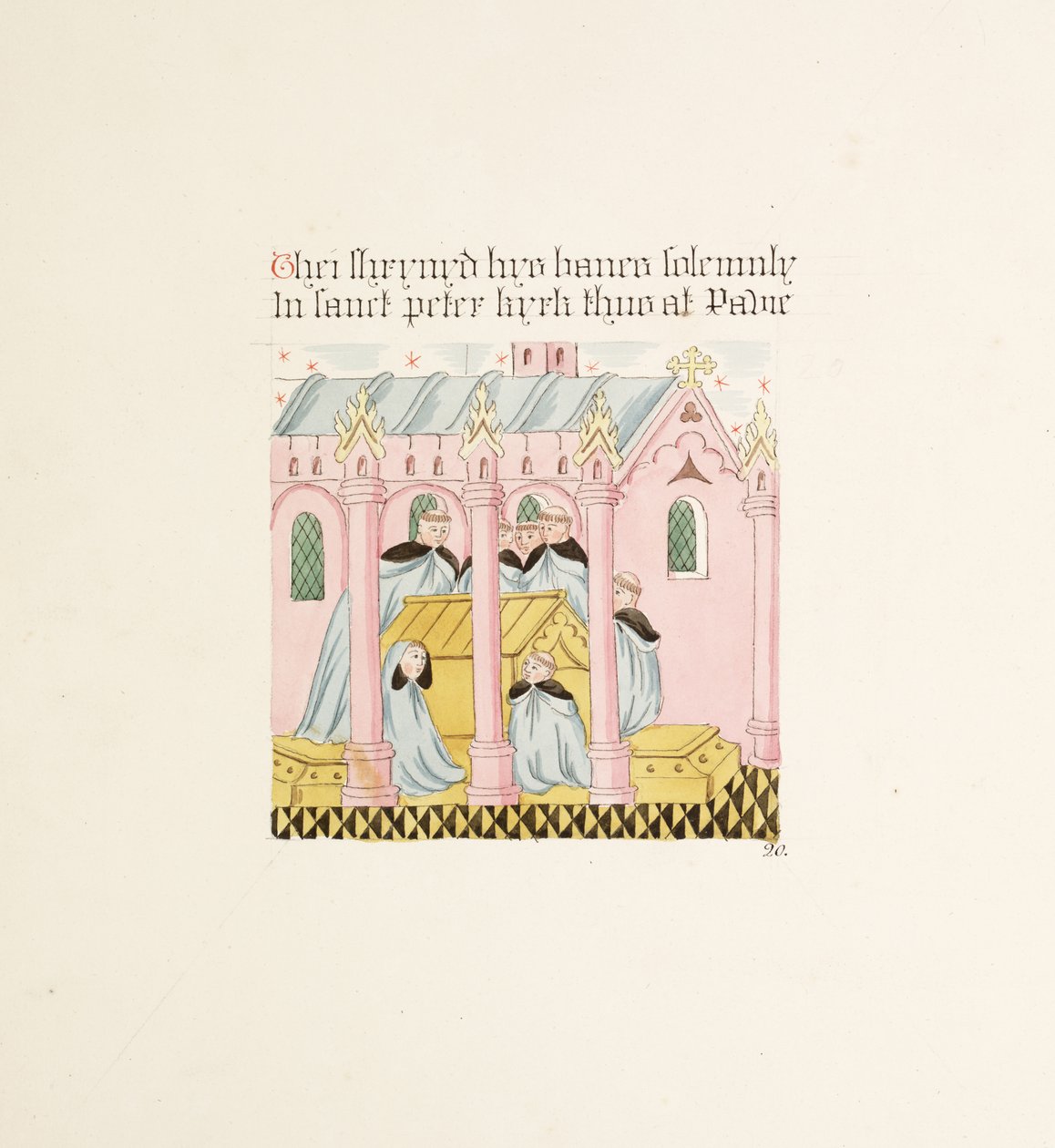 Ms. New Coll 380, f29r. The Antiquities of the Cathedral Church of Saint Mary, Carlisle, Drawn by Robert Carlile, 1795 by Robert Carlile