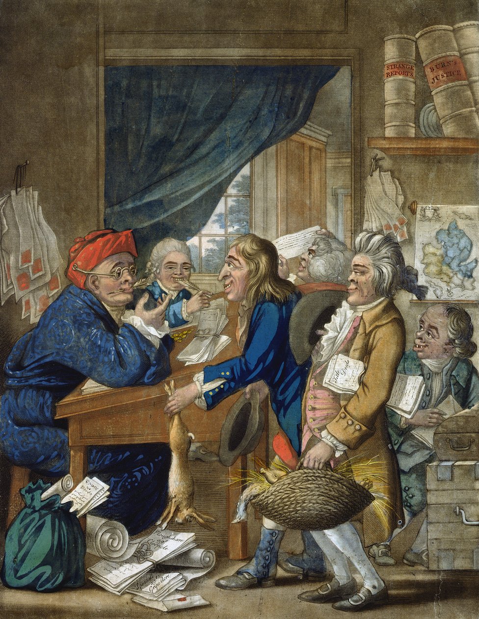 A Country Attorney and His Clients, pub. by Bowles and Carver, 1800 by Robert Dighton