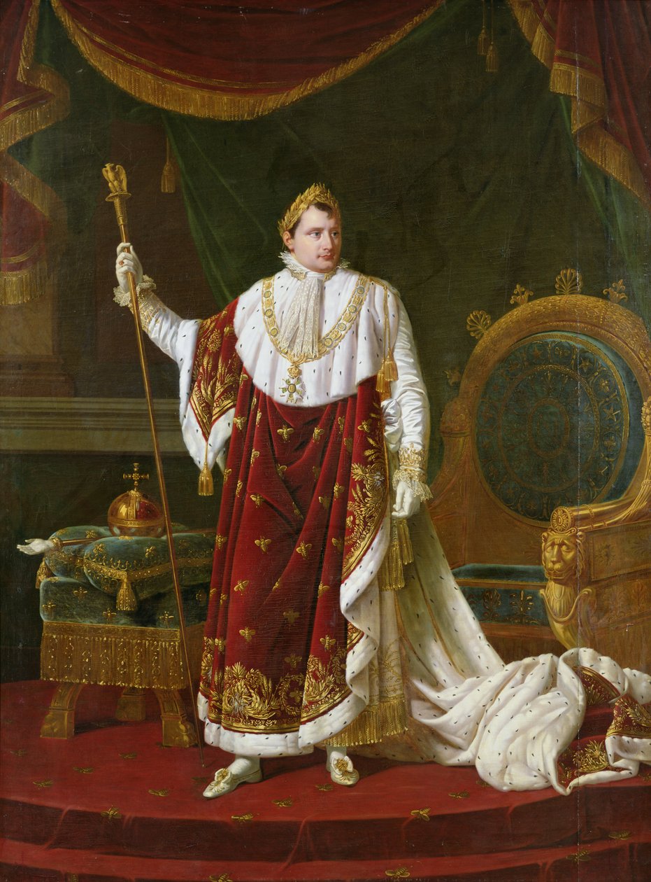 Portrait of Napoleon in his Coronation Robes by Robert Lefevre