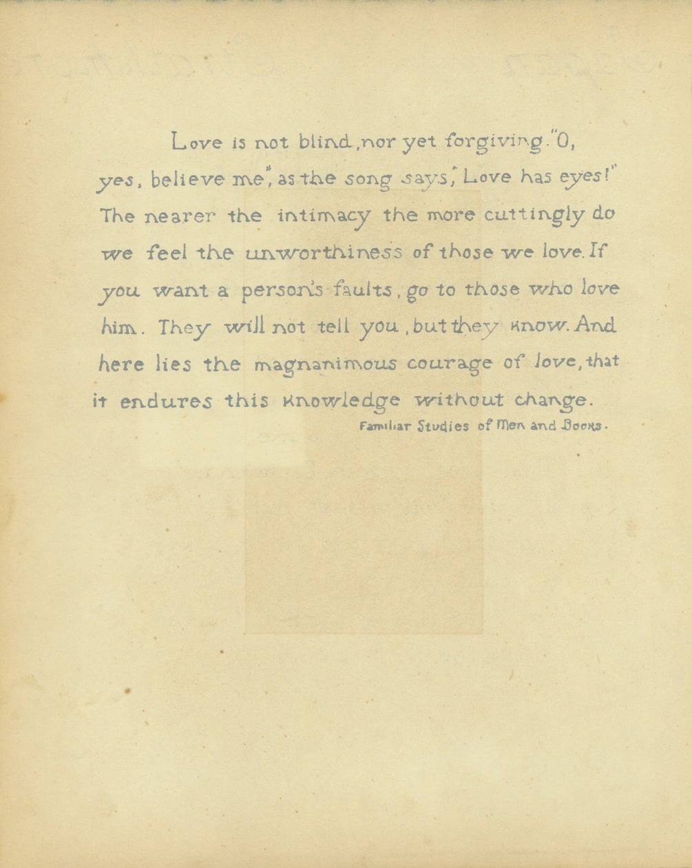 Quote by Robert Louis Stevenson from Familiar Studies of Men and Books by Robert Louis Stevenson