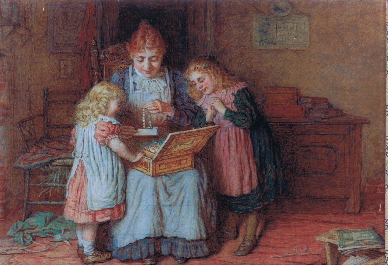 Family Treasures, Postcard, 1970s by Robert W. Wright