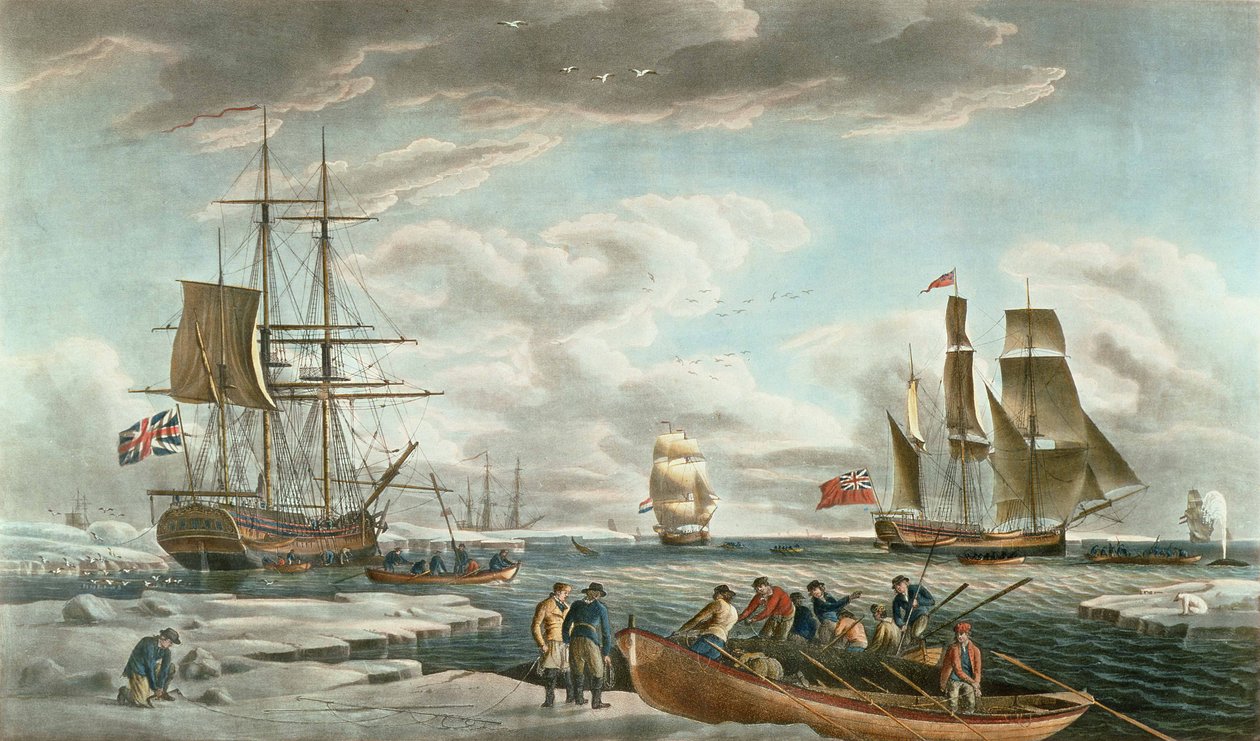 The Greenland Whale Fishery, published by John & Josiah Boydell by Robert (after) Dodd