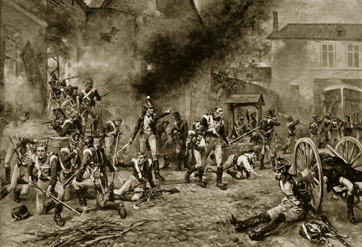 The Defence of Hougoumont, June 18th, 1815 by Robert Alexander Hillingford