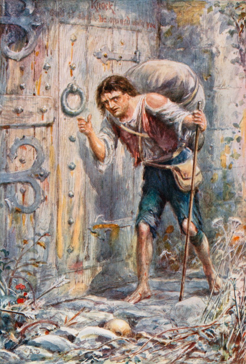Christian Reaches the Wicket-gate by Robert Ambrose (after) Dudley