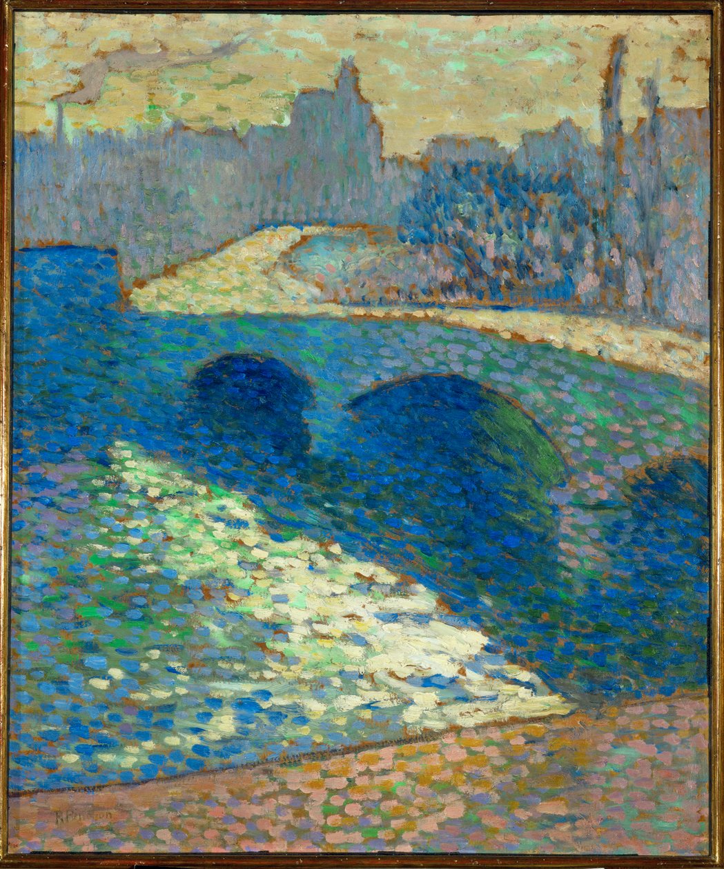 The Seine in Rouen at dawn by Robert Antoine Pinchon