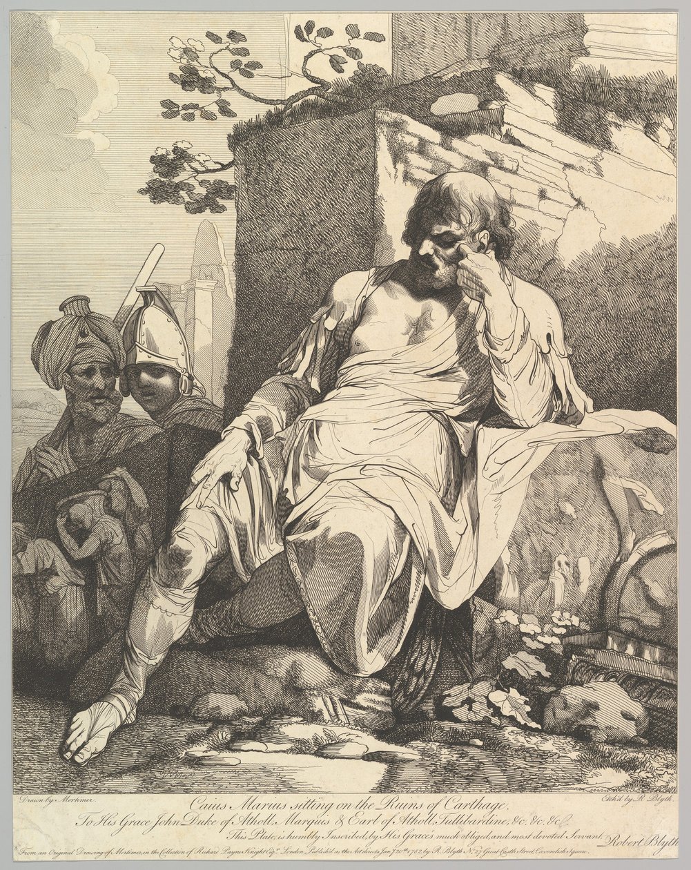 Caius Marius on the Ruins of Carthage by Robert Blyth